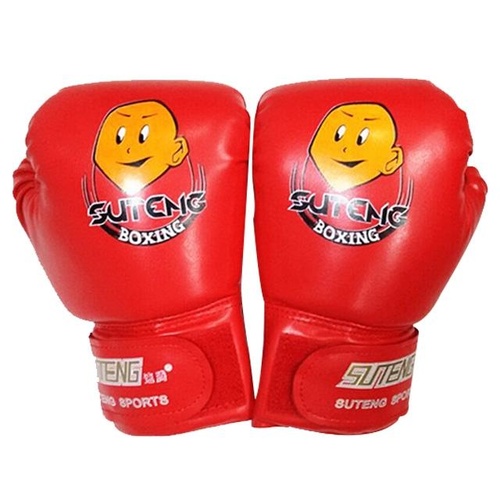 Children'S Cartoon Boxing Gloves - Pu Leather - Cartoon Red - Main Image