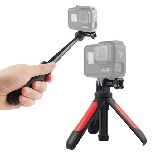 Mini Tripod for Gopro Insta360 Dji Action Cameras - Red - Main Image