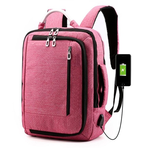 Multifunctional Oxford Laptop Backpack - Cxs-620 - Wine Red - Main Image