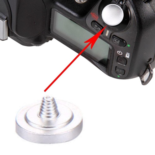Metal Camera Shutter Release Button - Universal - 11Mm Diameter 2Mm Thickness - Silver - Main Image