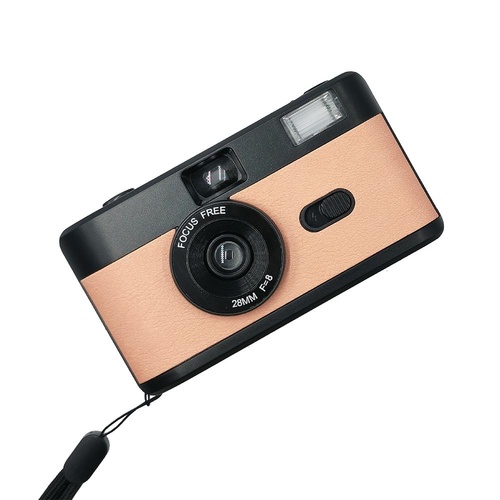 Retro Manual Reusable Film Camera for Kids - no Film - Yellow - Main Image
