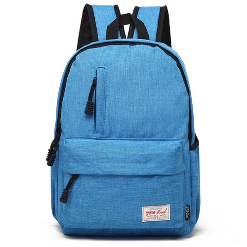 Multi-function Canvas Laptop Backpack - Fits 15.6 Macbook Samsung Sony Dell Alienware Chuwi Asus Hp - 42x29x13cm - Baby Blue - Main Image