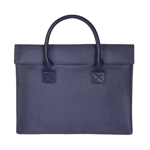 Universal 15.4 Soft Handle Laptop Bag for Macbook Samsung Sony Dell Alienware Chuwi Asus Hp - Portable & Wearable - Navy Blue - Main Image