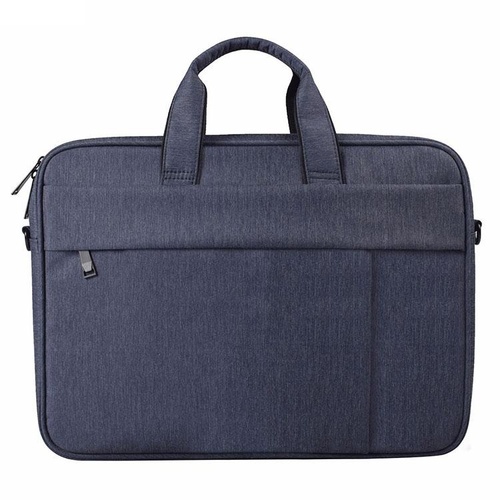 14.1 Inch Waterproof Anti-theft One-shoulder Handbag with Suitcase Belt - Navy Blue - Main Image