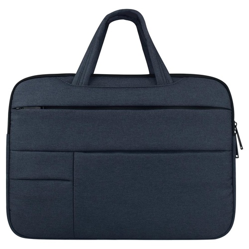 15.6 Inch Laptop Tablet Bag with Multiple Pockets and Soft Oxford Cloth Handle - Navy Blue - Main Image