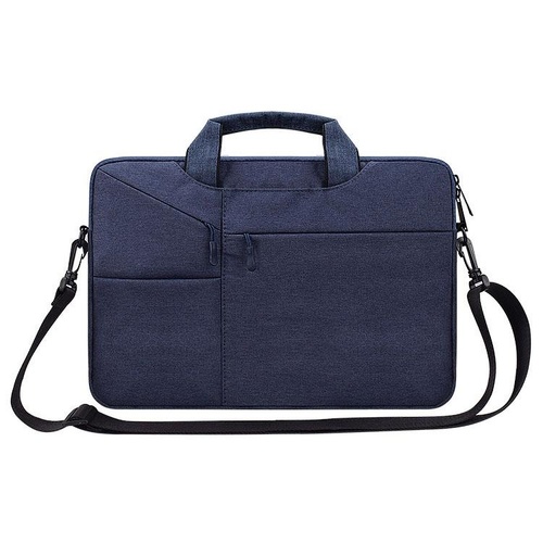 13.3 Inch Laptop Handbag With Hidden Strap And Suitcase Belt - Waterproof And Tear-Resistant - Navy Blue - Main Image