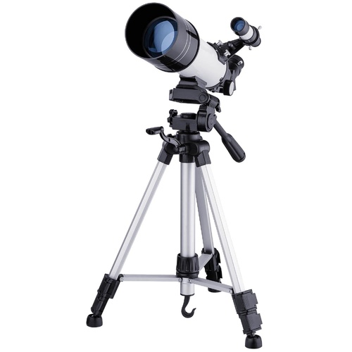 High Definition Astronomical Telescope with Tripod and Phone Clip - White - Main Image
