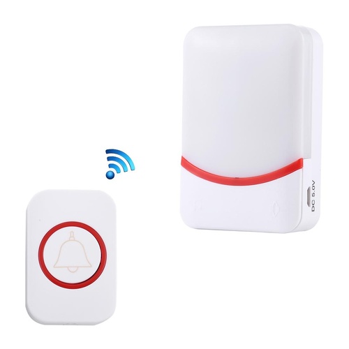 Wireless Doorbell With 38 Ringtones & Flashing Lights - Home Music Remote Control - Main Image