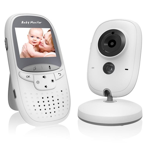 2.4 Wireless Baby Monitor With Lcd Night Vision & Two-Way Talk - White - Main Image