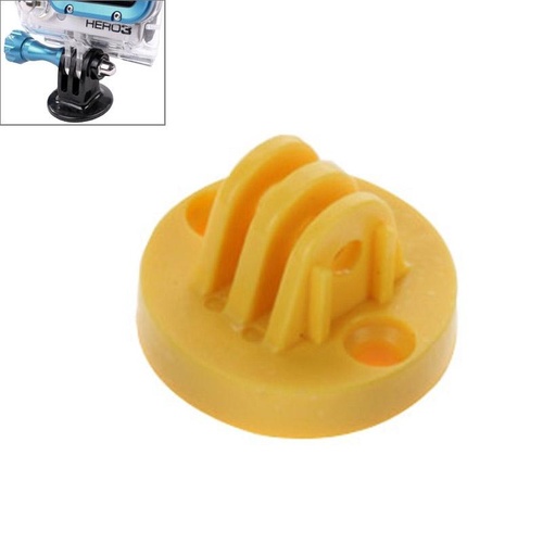 Universal Camcorder Mount Adapter for Gopro Hero Cameras - Tripod Compatible - Yellow - Main Image