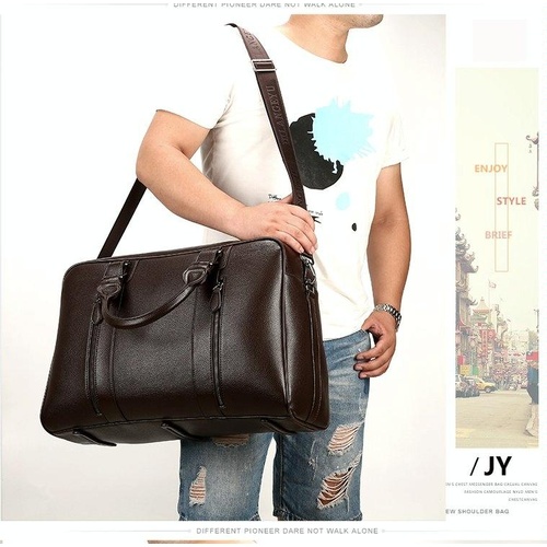Large Leather Gym & Travel Bag - Spacious & Stylish - Main Image