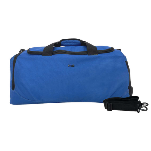 60L FIB Sports Duffle Bag Duffel Gym Canvas Travel Foldable - Blue - Main Image