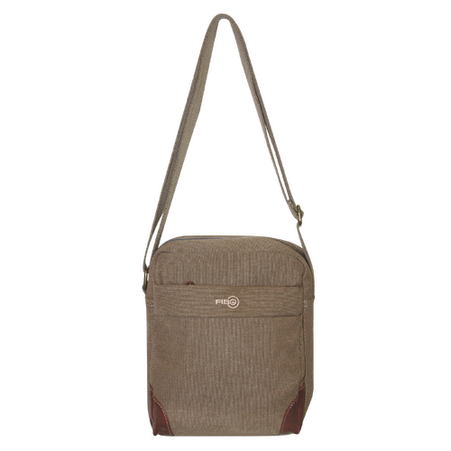 FIB Explorer Canvas Cross Body Travel Bag - Khaki - Main Image