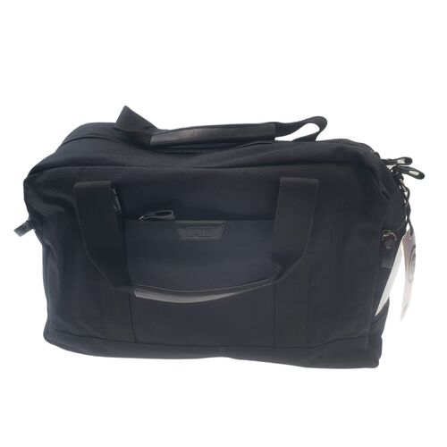FIB Byron Cotton Canvas Overnight Bag Travel Luggage Duffle Duffel - Black - Main Image