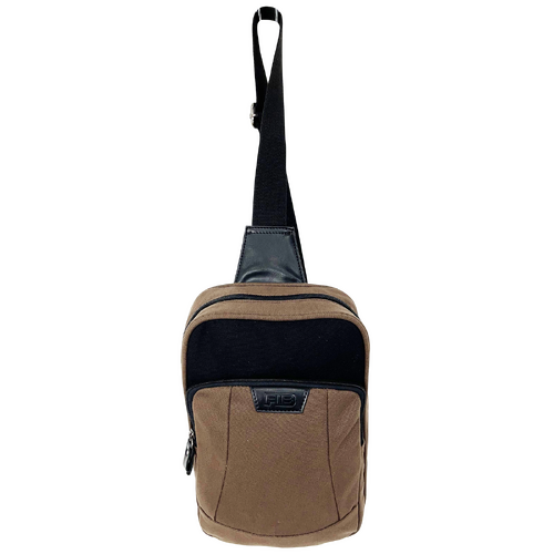 FIB Byron Sling Backpack Bag Travel w/ Single Adjustable Strap - Brown - Main Image