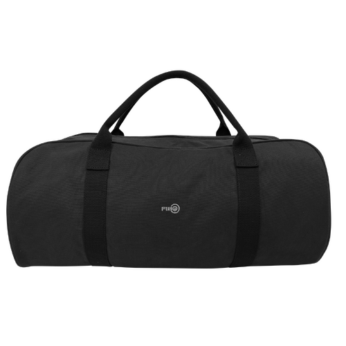 FIB Barrell Duffle Bag Travel Cotton Canvas Sports Luggage - Black - Main Image