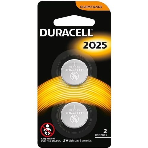 2x Duracell CR2025 Batteries Lithium 3V Battery Security 2025 - Main Image