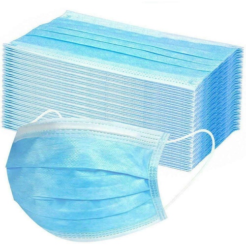 50x Disposable Surgical Face Mask Dust Mouth Guard 3 Ply Air Purifying - Main Image