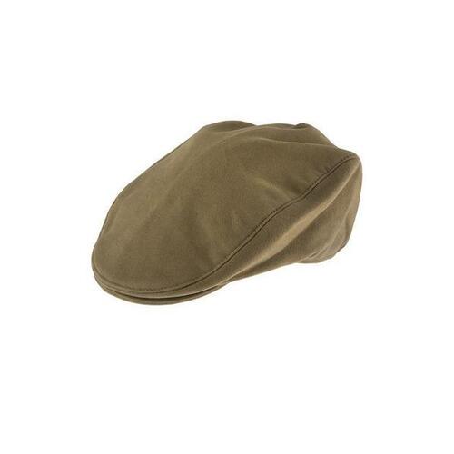 Dents Mens Moleskin Flat Cotton Cap Ivy Hat - Camel - Large - Main Image