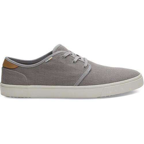 TOMS Mens Canvas Casual Sneakers Low Summer Shoes - Grey - US 9 - Main Image