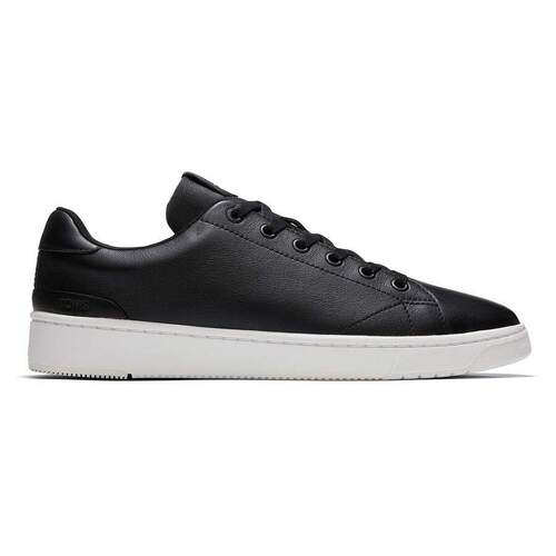TOMS Classic Mens TRVL LITE Leather Sneakers Shoes Runners Skate - Black - US 8 - Main Image