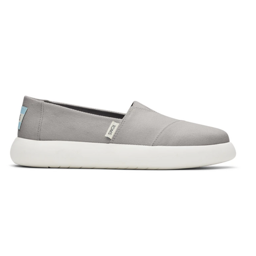 TOMS Womens Canvas Slip On Shoes Sneakers Flats Alpargata Espadrilles - Grey - US 7 - Main Image