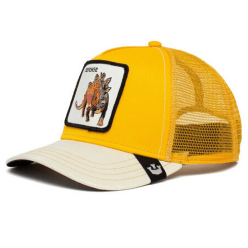 Goorin Bros Trucker Animal Farm Baseball Hat Cap - Roofed Lizard Yellow - Main Image