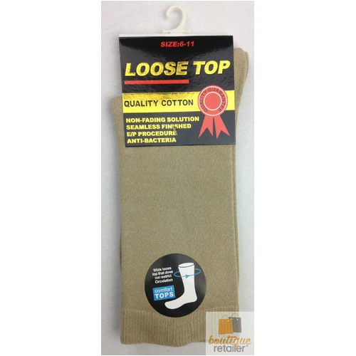 10x Pairs COTTON Rich LOOSE TOP SOCKS Medical Circulation Diabetic Comfort BULK -  - - Main Image