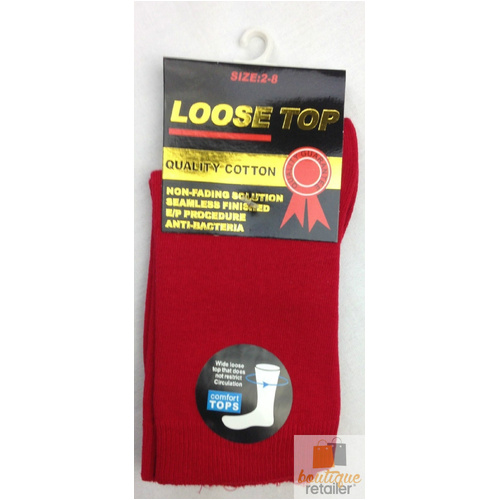 10x Pairs COTTON Rich LOOSE TOP SOCKS Medical Circulation Diabetic Comfort BULK -  - - Main Image