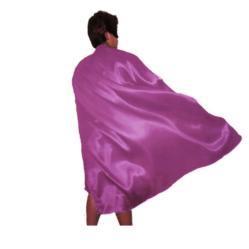 ADULT CAPE Costume Cloak Halloween Fancy Dress Coat Jacket Superhero Book Week - Hot Pink - Main Image