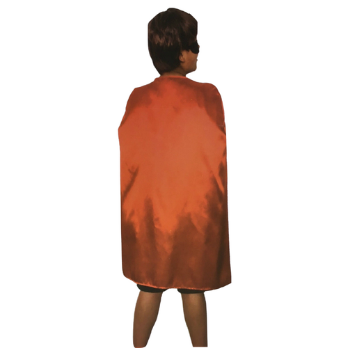 MEDIUM CAPE Kids Childrens Party Costume Vampire Halloween Coat School Team - Red - Main Image