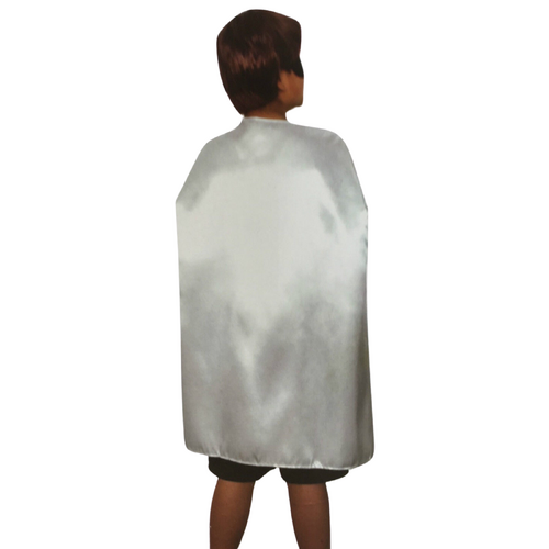 MEDIUM CAPE Kids Childrens Party Costume Vampire Halloween Coat School Team - White - Main Image