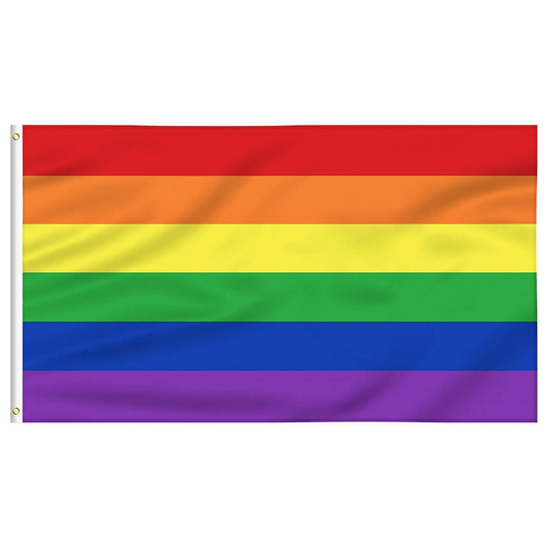 DELUXE RAINBOW GAY PRIDE FLAG Outdoor Banner 150x90cm 3x5ft with Metal Eyelets - Main Image