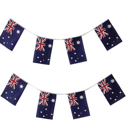3.6m AUSTRALIA BUNTING FLAG Australian Day Colours Party Banner Flags Decor - Main Image