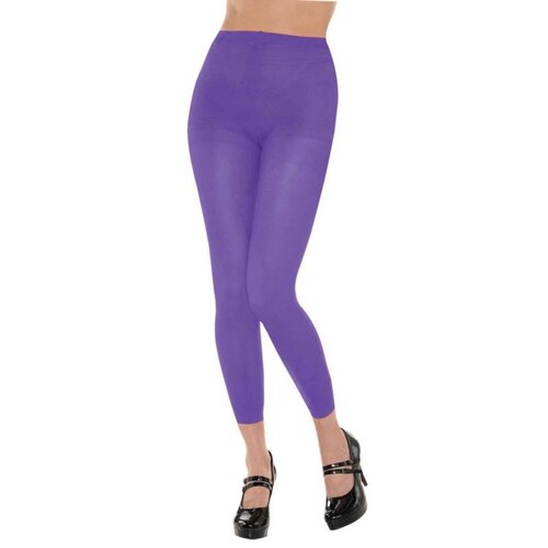 PANTYHOSE Tights Stockings Hosiery Womens Ladies Plain Colours - Purple - One Size Fits Most - Main Image