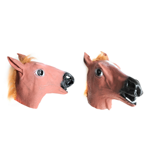 Horse Head Face Mask Halloween Latex Rubber Costume Party - Main Image