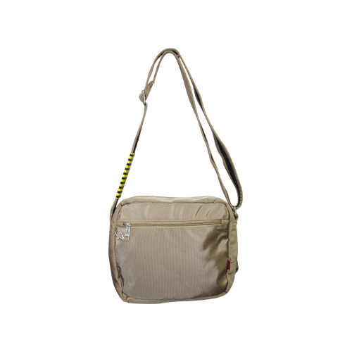 FIB Mens Crossbody Shoulder Bag Travel Satchel Adjustable Strap - Sand - Main Image