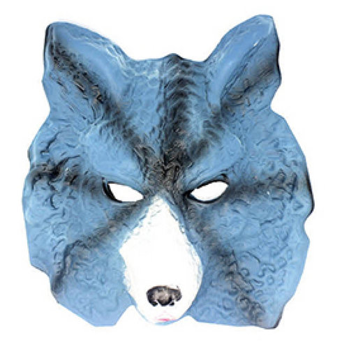 Animal Head Face Mask Halloween Costume Party Toys Adult Kids - Wolf - Main Image