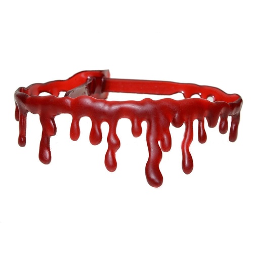 HALLOWEEN BRACELET Red Fake Blood Drip Bleeding Gothic Fashion Jewellery - Main Image