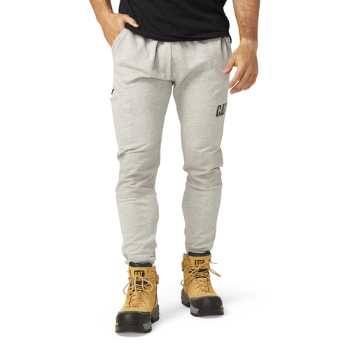 Caterpillar Track Pants Trackies Work Casual Gym Slim Fit w Hem Joggers - Grey - S - Main Image