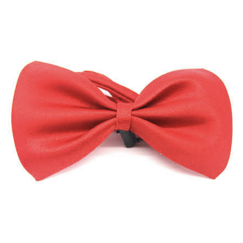 Mens BOW TIE Wedding Tuxedo  Formal Bestman Necktie Classic Plain Party - Red - Main Image
