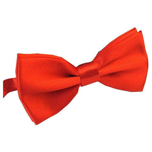 Mens BOW TIE Wedding Tuxedo Formal Bestman Necktie Classic Plain Party  - Red - Main Image