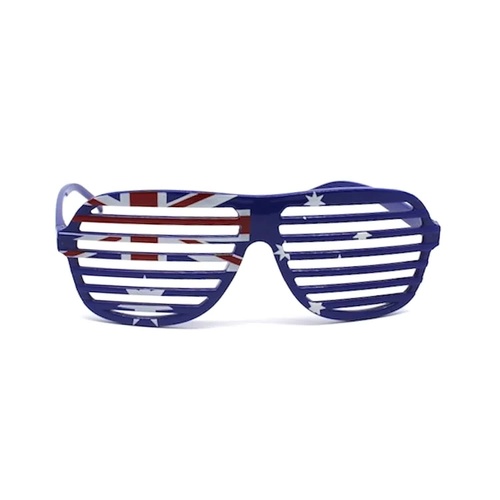 AUSTRALIA FLAG SUN GLASSES Blinds Party Costume Day Aussie Sunnies Sunglasses - Main Image
