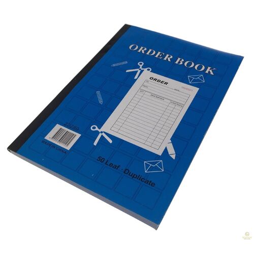 ORDER BOOK 50 Page Duplicate Restaurant Docket Carbonless Take Away - Main Image