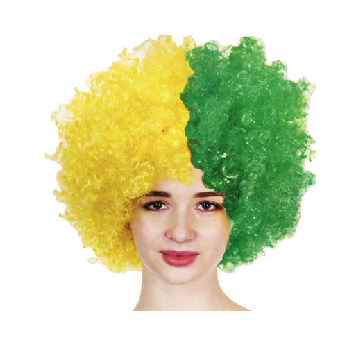 DELUXE AUSSIE AFRO WIG Costume Party Fancy Curly Hair Disco Dress Australia Day - Main Image