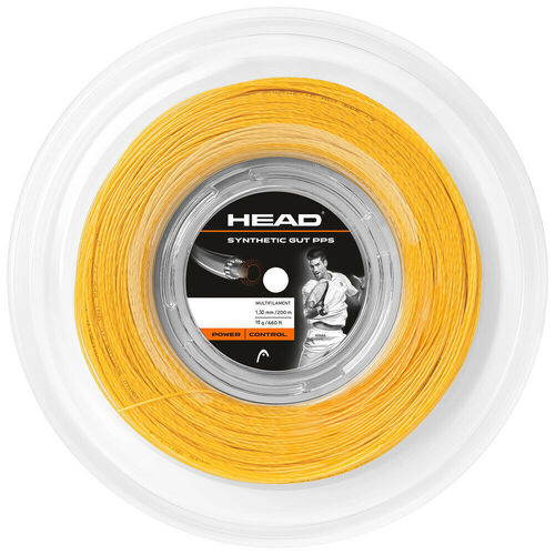 Head Synthetic Gut PPS 16g Tennis String Reel 200m 1.30mm Power Control - Gold - Main Image