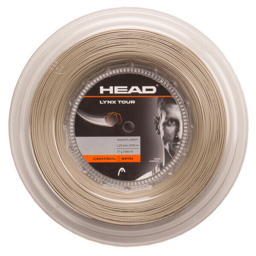 Head Lynx Tour 17g Tennis String Reel 200m 1.25mm Control Spin - Champagne - Main Image