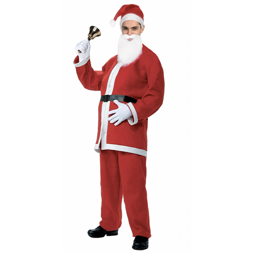 ADULT SANTA CLAUS COSTUME Suit Father Xmas Party Outfit Father Christmas - Main Image