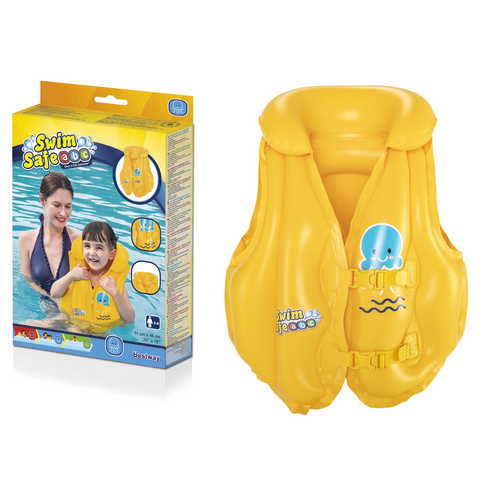 Inflatable Vest For Learning to Swim Buoyancy Float Swim Pool 51 cm x 46 cm - Main Image