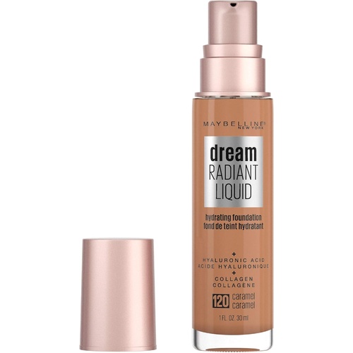 Maybelline Dream Radiant Liquid Hydrating Foundation w Collagen - Caramel 120 - Main Image